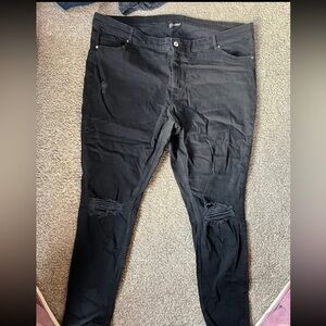 H&M Black distressed Skinny Jeans
